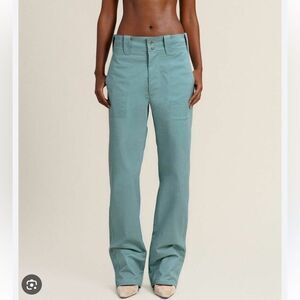 Orseund Iris Women’s M Le Carpenter Pants Parisian Blue Coastal Relaxed Fit New